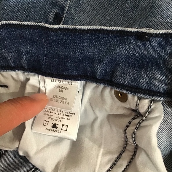 McGuire Denim Newton Raw Hem Skinny Jeans Sz. 26 - Picture 7 of 7